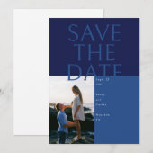 Grote tekst Save the Date kaart (Voorkant / Achterkant)