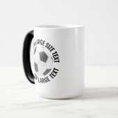 Grote tekst & Voetbal 445ml Aangepaste warmte vera Magische Mok (Voorkant links)