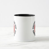 Grote tekst ZWART Combo 11oz Aangepast Cricket Mok (Midden)