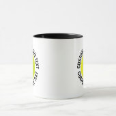 Grote tekst ZWART Combo 11oz Aangepaste Pickleball Mok (Midden)