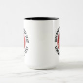 Grote tekst ZWART Combo 15oz Aangepaste Cricket Mok (Midden)