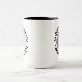 Grote tekst ZWART Combo 15oz Aangepaste Golf Mok (Midden)