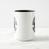 Grote tekst ZWARTE Combo 15oz Aangepaste 8 Bal Mok (Midden)