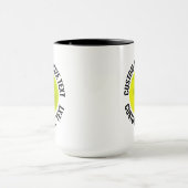 Grote tekst ZWARTE Combo 15oz Aangepaste Picklebal Mok (Midden)