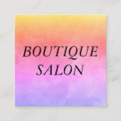 Grote tekstkleuren met levendige kleuren vierkante visitekaartje (Voorkant)