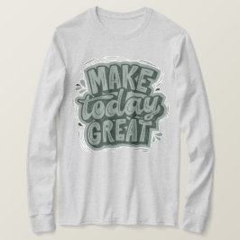 Grote tekstruimte groen motivatie prijsopgave grij t-shirt