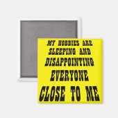 Grote teleurstelling Funny Fridge Magnet (Voorkant / Achterkant)