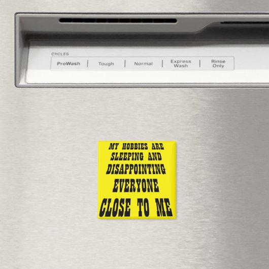 Grote Teleurstelling Grappige Koelkastmagneet Magneet (Insitu (Vaatwasser))