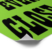 Grote Teleurstelling Grappige Poster Bord (Hoek)