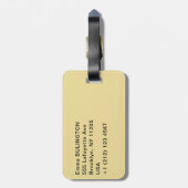 Grote tempel van Abu Simbel - Ramses II - Egypte Bagagelabel (Achterkant verticaal)