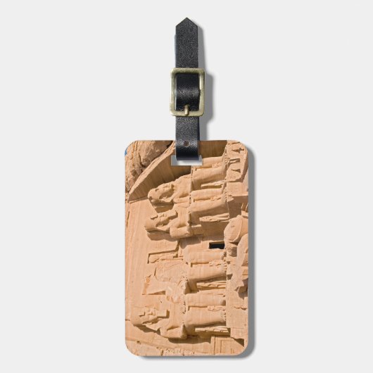 Grote tempel van Abu Simbel - Ramses II - Egypte Bagagelabel (Voorkant verticaal)