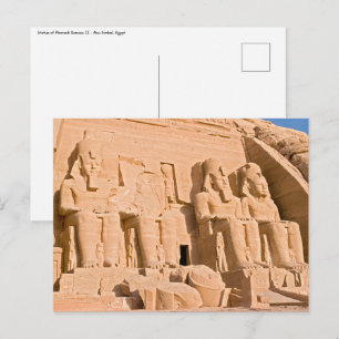 Grote tempel van Abu Simbel - Ramses II - Egypte Briefkaart
