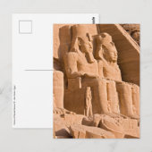 Grote tempel van Abu Simbel - Ramses II - Egypte Briefkaart (Voorkant / Achterkant)
