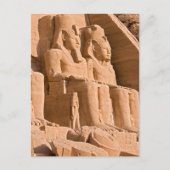 Grote tempel van Abu Simbel - Ramses II - Egypte Briefkaart (Voorkant)