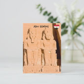 Grote tempel van Abu Simbel - Ramses II - Egypte Briefkaart (Staand voorkant)