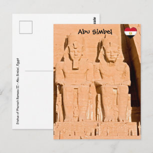 Grote tempel van Abu Simbel - Ramses II - Egypte Briefkaart