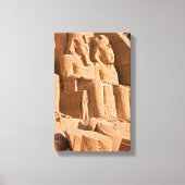 Grote tempel van Abu Simbel - Ramses II - Egypte Canvas Afdruk (Voorkant)