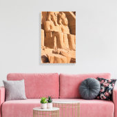 Grote Tempel van Abu Simbel - Ramses II - Egypte Canvas Afdruk (Insitu (Woonkamer))