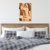 Grote Tempel van Abu Simbel - Ramses II - Egypte Canvas Afdruk (Insitu (Slaapkamer))