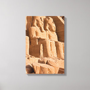 Grote Tempel van Abu Simbel - Ramses II - Egypte Canvas Afdruk