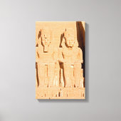 Grote tempel van Abu Simbel - Ramses II - Egypte Canvas Afdruk (Voorkant)