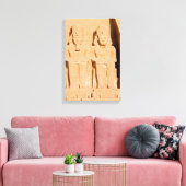 Grote Tempel van Abu Simbel - Ramses II - Egypte Canvas Afdruk (Insitu (Woonkamer))