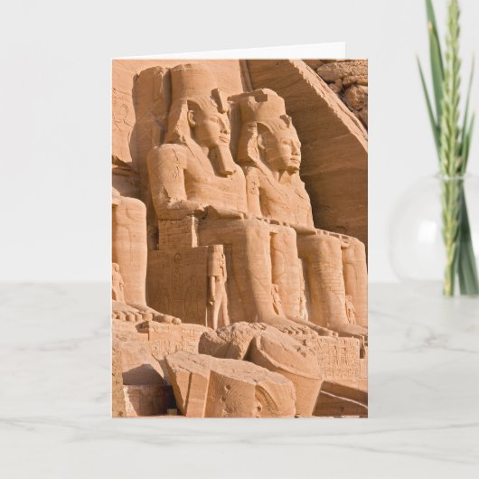 Grote Tempel van Abu Simbel - Ramses II - Egypte Kaart (Voorkant)