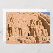 Grote tempel van Abu Simbel - Ramses II - Egypte Kaart (Voorkant / Achterkant)