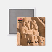Grote tempel van Abu Simbel - Ramses II - Egypte Magneet (Voorkant / Achterkant)