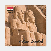 Grote tempel van Abu Simbel - Ramses II - Egypte Magneet (Voorkant)
