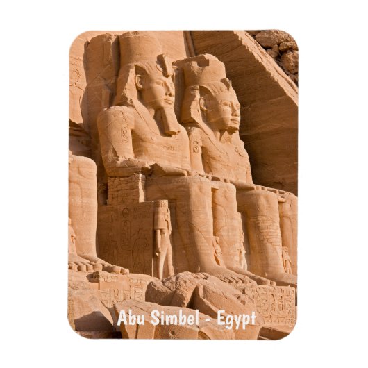 Grote tempel van Abu Simbel - Ramses II - Egypte Magneet (Verticaal)