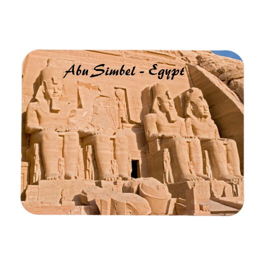 Grote tempel van Abu Simbel - Ramses II - Egypte Magneet (Horizontaal)