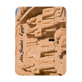 Grote tempel van Abu Simbel - Ramses II - Egypte Magneet (Verticaal)