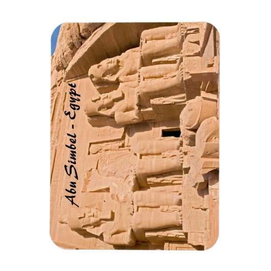 Grote tempel van Abu Simbel - Ramses II - Egypte Magneet (Verticaal)