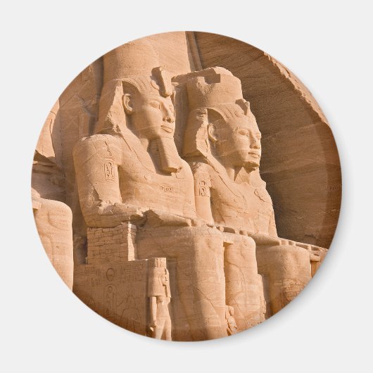 Grote tempel van Abu Simbel - Ramses II - Egypte Magneet (Voorkant)