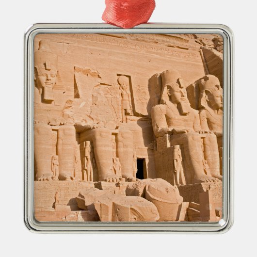 Grote tempel van Abu Simbel - Ramses II - Egypte Metalen Ornament (Voorkant)