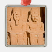 Grote tempel van Abu Simbel - Ramses II - Egypte Metalen Ornament (Voorkant)