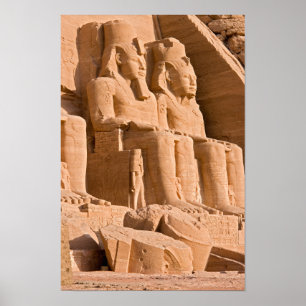 Grote Tempel van Abu Simbel - Ramses II - Egypte Poster