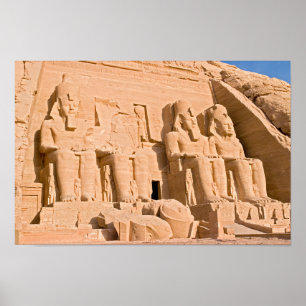 Grote tempel van Abu Simbel - Ramses II - Egypte Poster