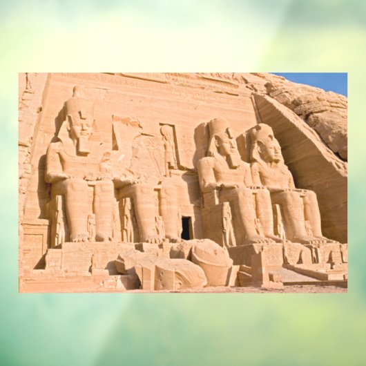 Grote tempel van Abu Simbel - Ramses II - Egypte Raamsticker (Vel 3)