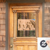 Grote tempel van Abu Simbel - Ramses II - Egypte Raamsticker (Huis Deur)