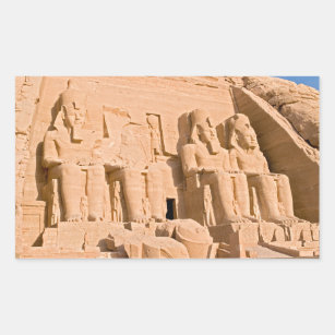 Grote tempel van Abu Simbel - Ramses II - Egypte Rechthoekige Sticker