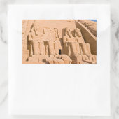 Grote tempel van Abu Simbel - Ramses II - Egypte Rechthoekige Sticker (Tas)