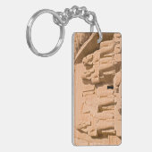 Grote tempel van Abu Simbel - Ramses II - Egypte Sleutelhanger (Voorkant Links)