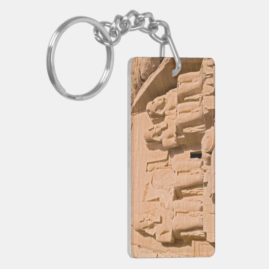 Grote tempel van Abu Simbel - Ramses II - Egypte Sleutelhanger (Voorkant Links)