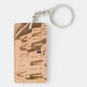 Grote tempel van Abu Simbel - Ramses II - Egypte Sleutelhanger (achterkant)