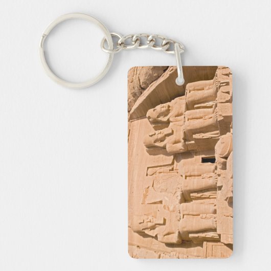 Grote tempel van Abu Simbel - Ramses II - Egypte Sleutelhanger (Voorkant)