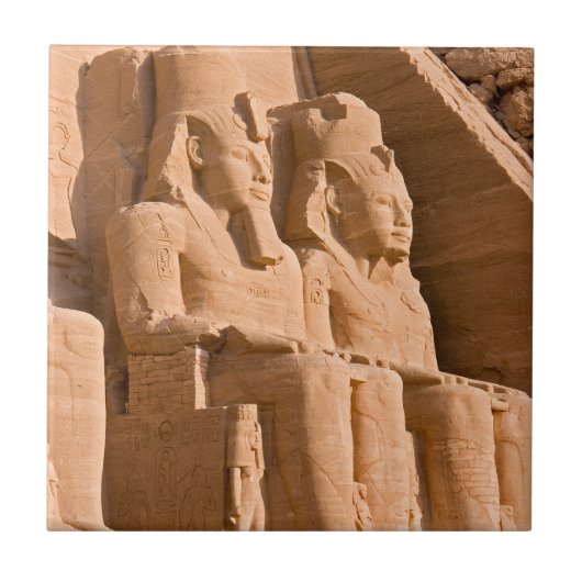 Grote tempel van Abu Simbel - Ramses II - Egypte Tegeltje (Voorkant)