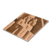 Grote tempel van Abu Simbel - Ramses II - Egypte Tegeltje (Zijkant)