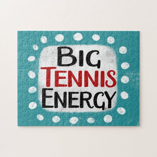 Grote Tennis Energie Jigsaw Puzzel (Horizontaal)